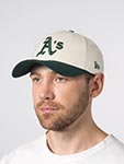 Бейсболка NEW ERA арт. 60595214 Oakland Athletics MLB (кремовый / зеленый)